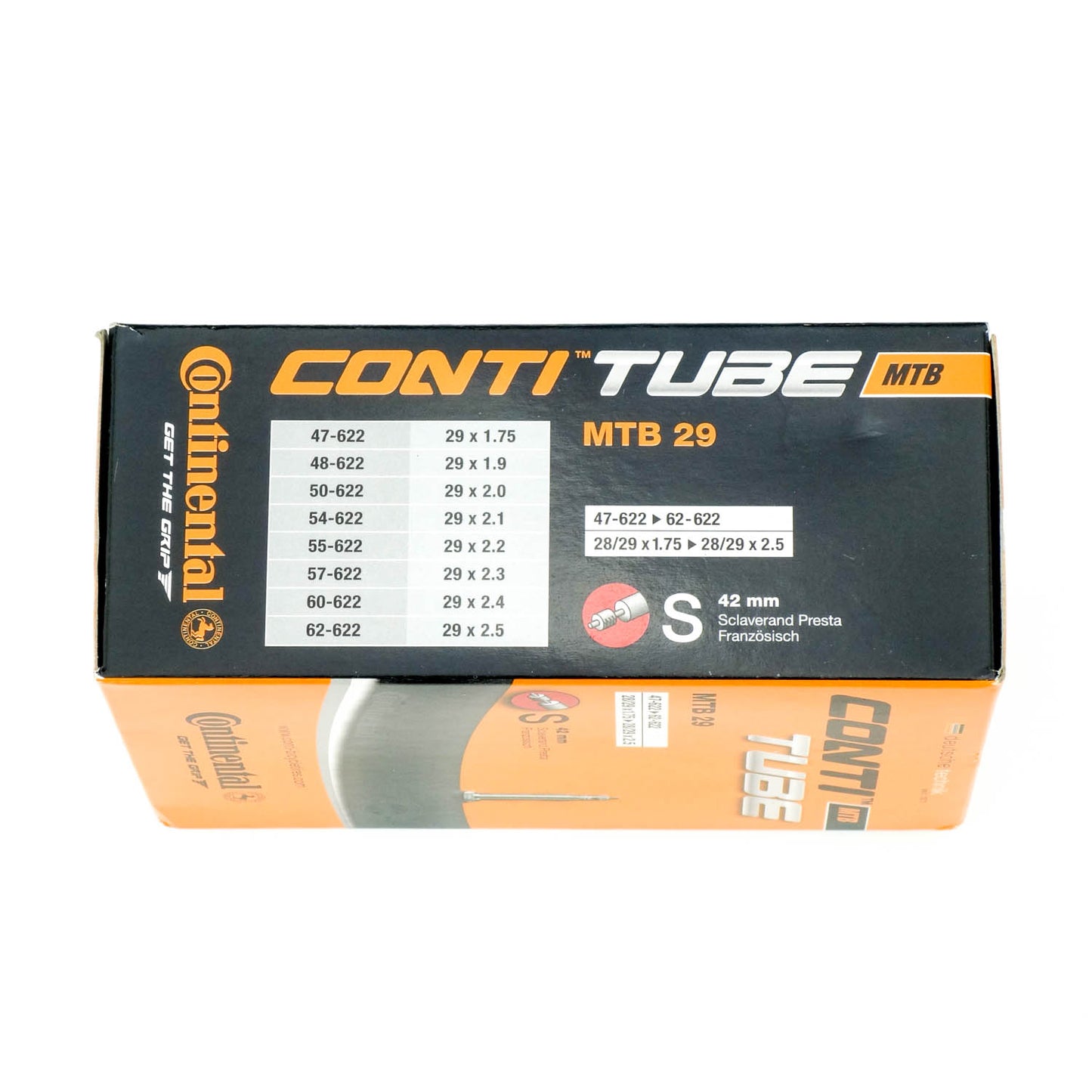 Continental MTB-Schlauch 29 Zoll 47-62/ mit SV französichem Sclaverand-Ventil