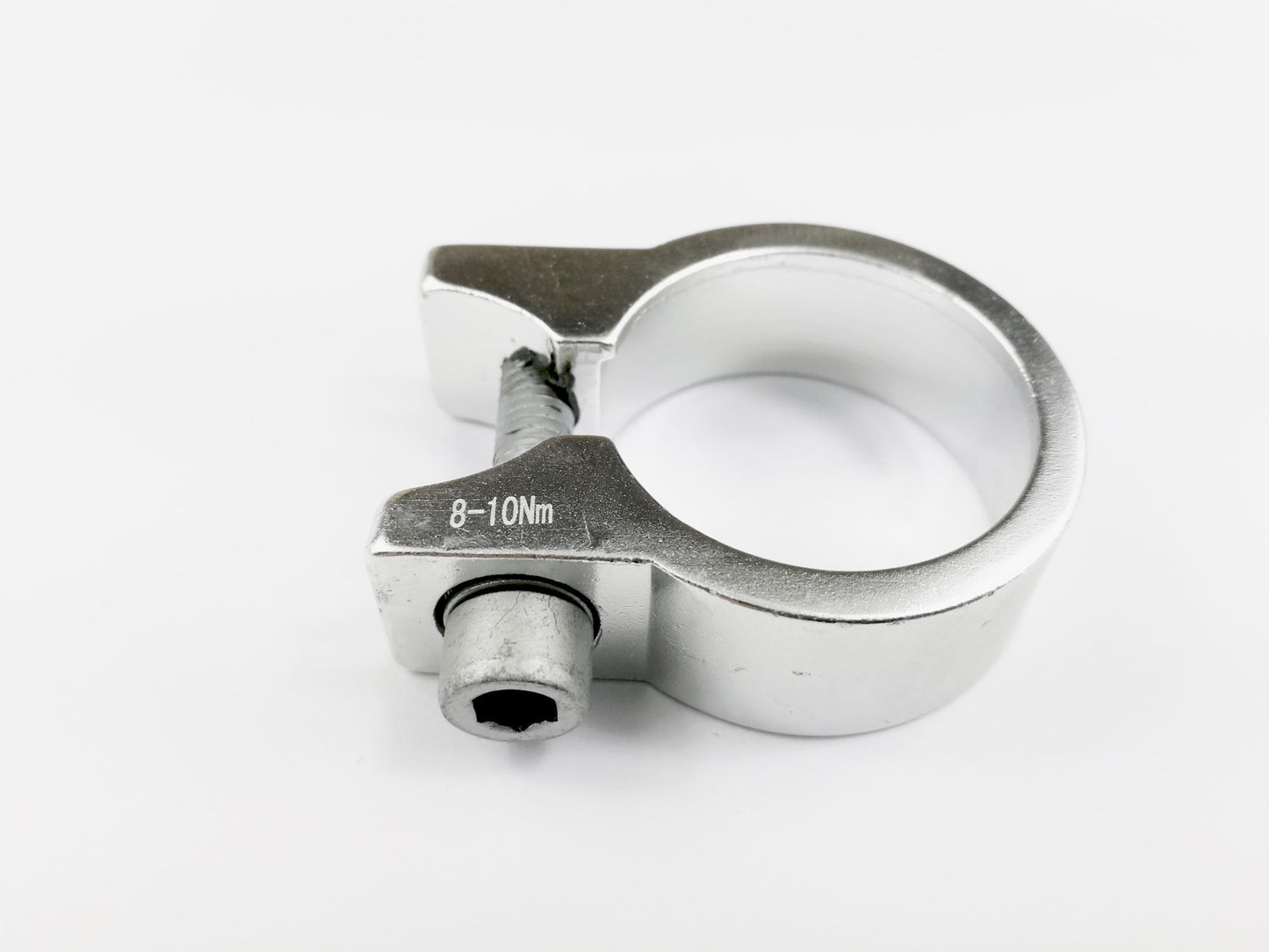 Fahrrad Sattel Klemmschelle silber 28,6 mm mit ISK Aluminium