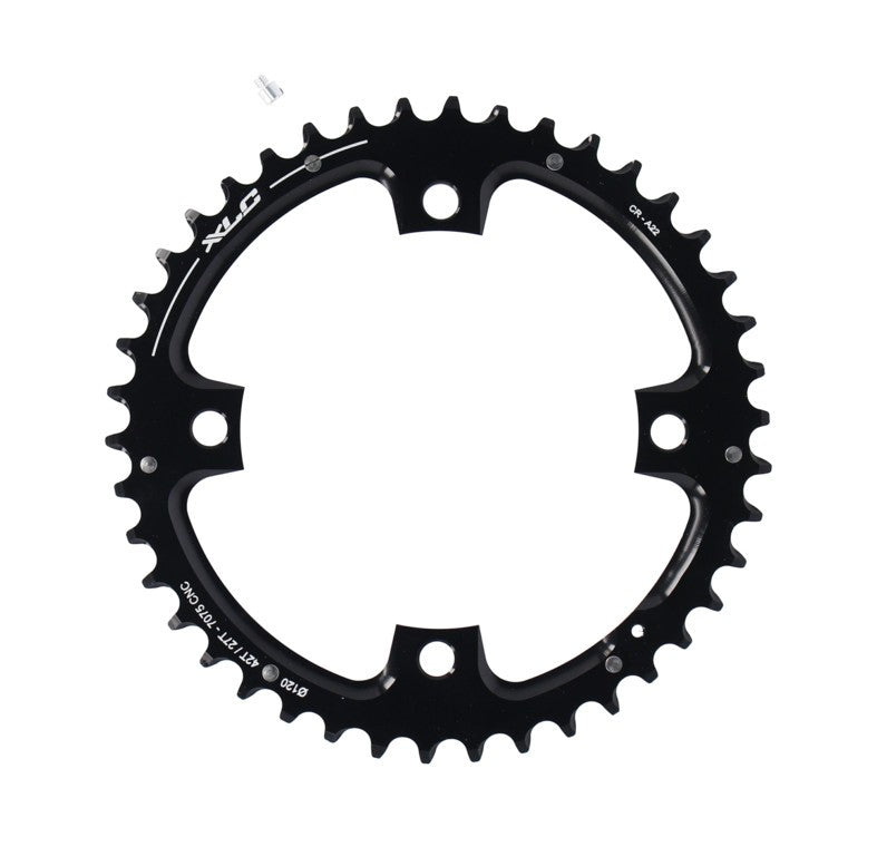 XLC Kettenblatt CR-A22 Sram 2x10 speed für MTB Ø80mm Schwarz 42 Zähne