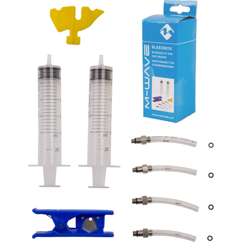 Fahrrad M-WAVE Bleedbox Wartungsset für hydraulische Scheibenbremsen