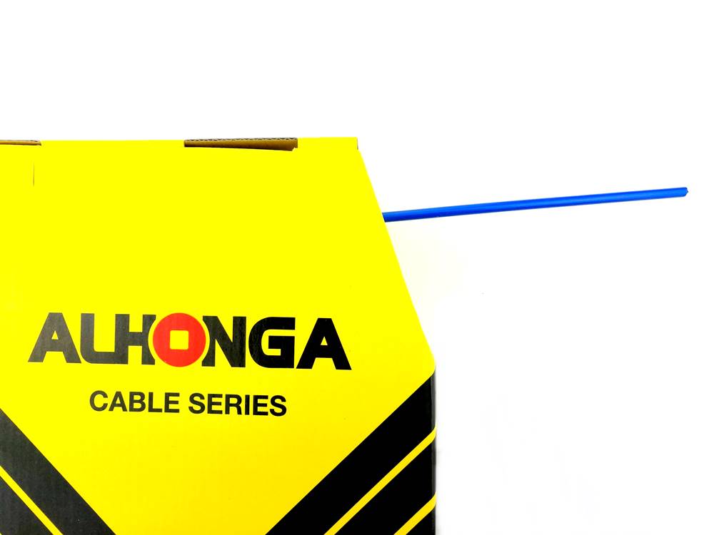 Fahrrad Außenhülle Schaltung Schaltzughülle Alhonga 4mm blau 2 Meter