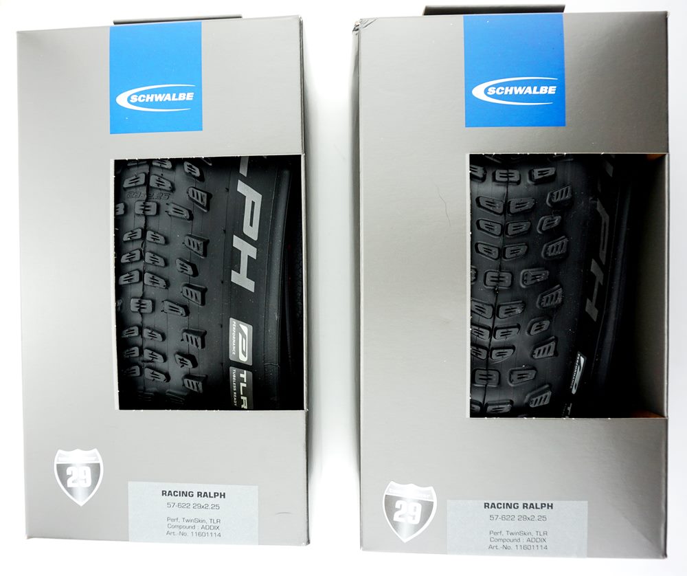 2x Fahrrad Reifen Schwalbe MTB 57-622 Racing Ralph Performance TLR E-25