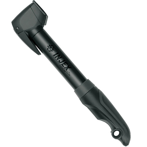 Fahrrad Hochleistungspumpe INJEX T-Zoom schwarz Alu MultiValve