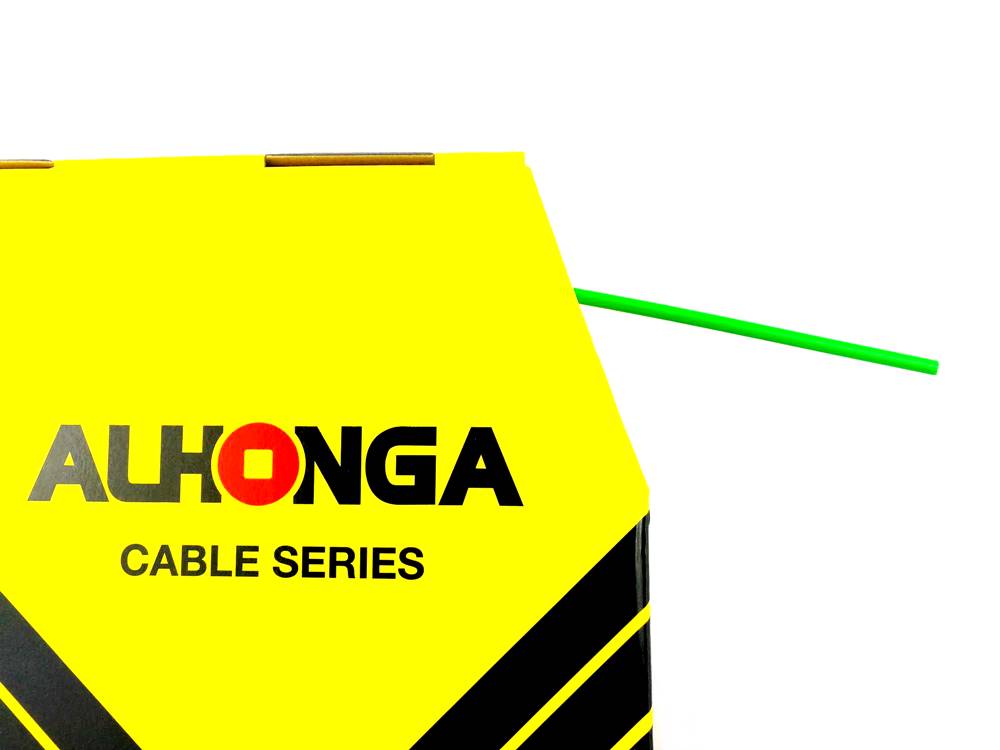 Fahrrad Außenhülle Schaltung Schaltzughülle Alhonga 4mm grün 1 Meter