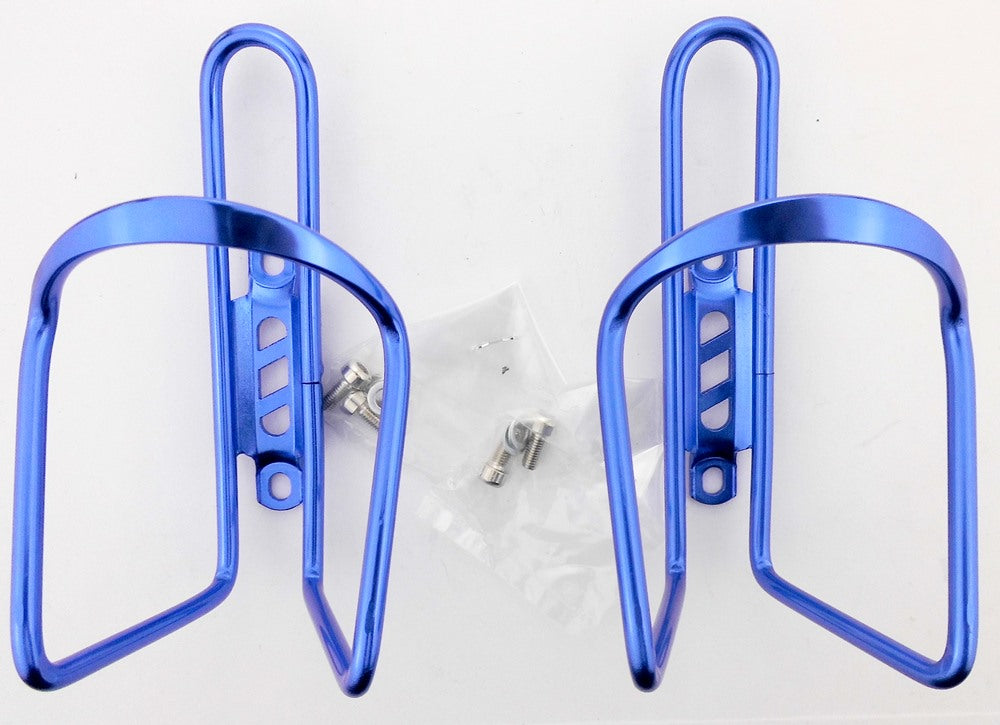 2x Fahrrad Flaschenhalter M-Wave Alu blau