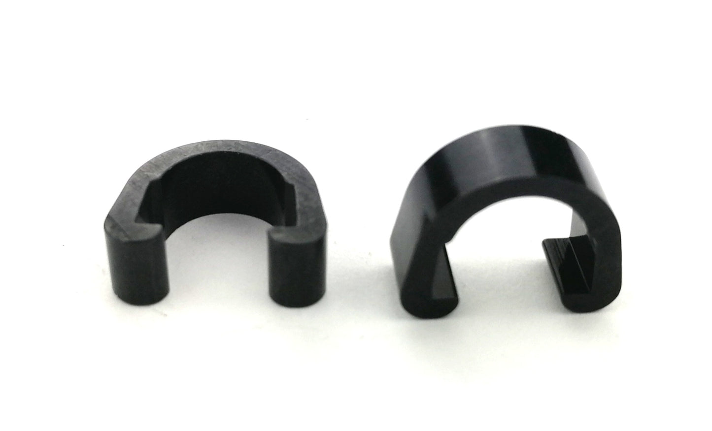 Fahrrad 10 x Bremszug Schaltzug Halter C-Clip schwarz Aluminium