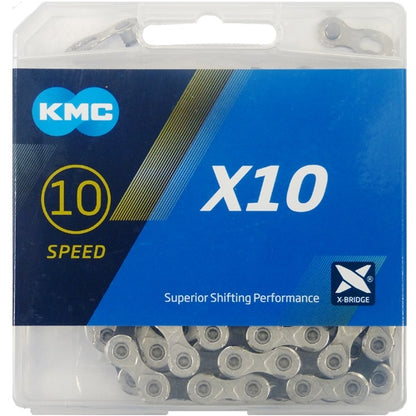 Fahrrad Verschleißset Kassette MASE Sports 10 Speed 11-34 Kette KMC X-10 114 Gl.