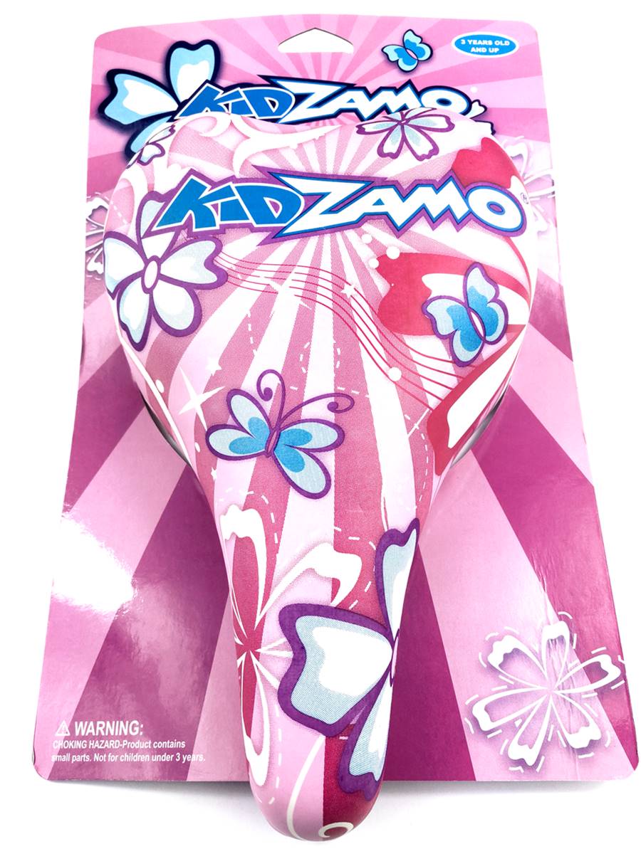 Fahrrad Kinder Sattel Griffe Set KIZAMO Flower pink 120/120mm