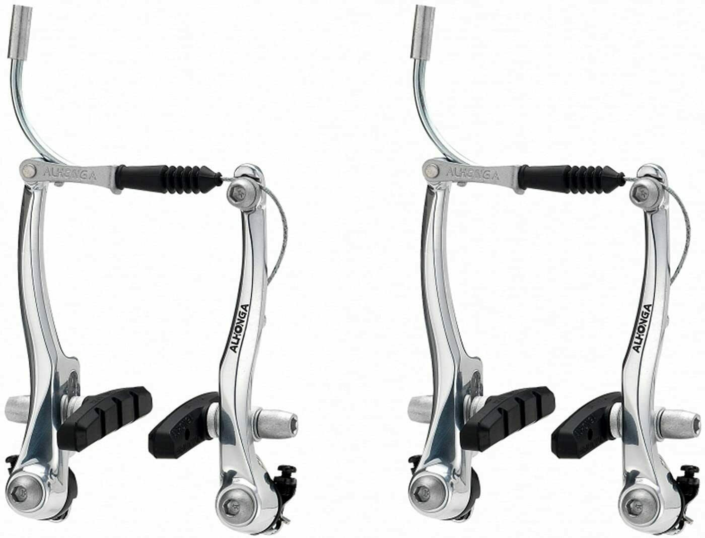 Fahrrad Bremse Alhonga V-Brake VR MASE-SPORTS – mit Silber Set + HR Schrauben