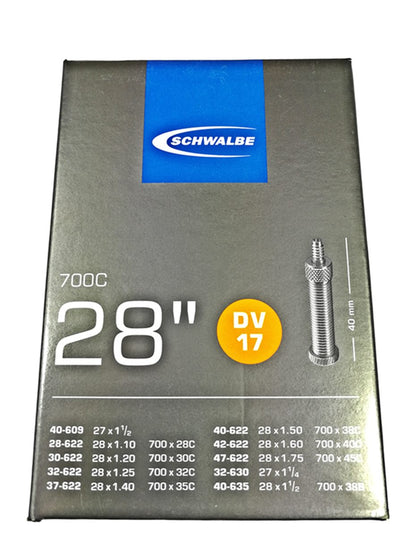 2 x Schwalbe Fahrrad Schlauch DV 17  28 x 28 - 47 Zoll Tour