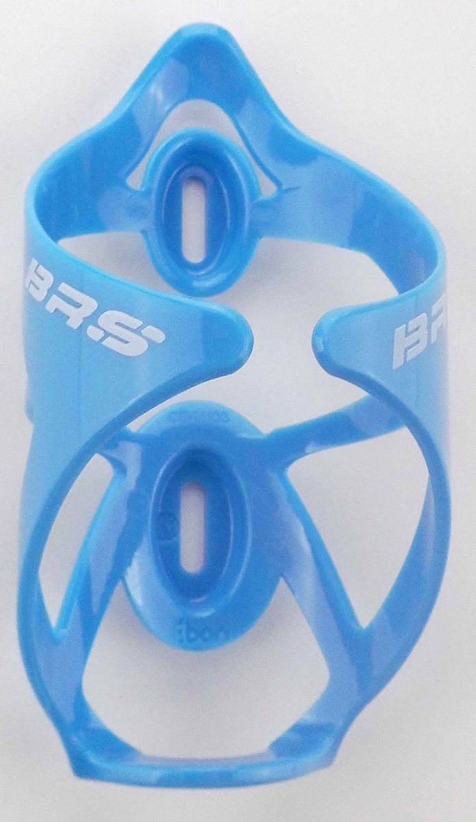 2x Fahrrad BRS Trinkflaschenhalter MTB Rennrad Blau Kunststoff vorne offen