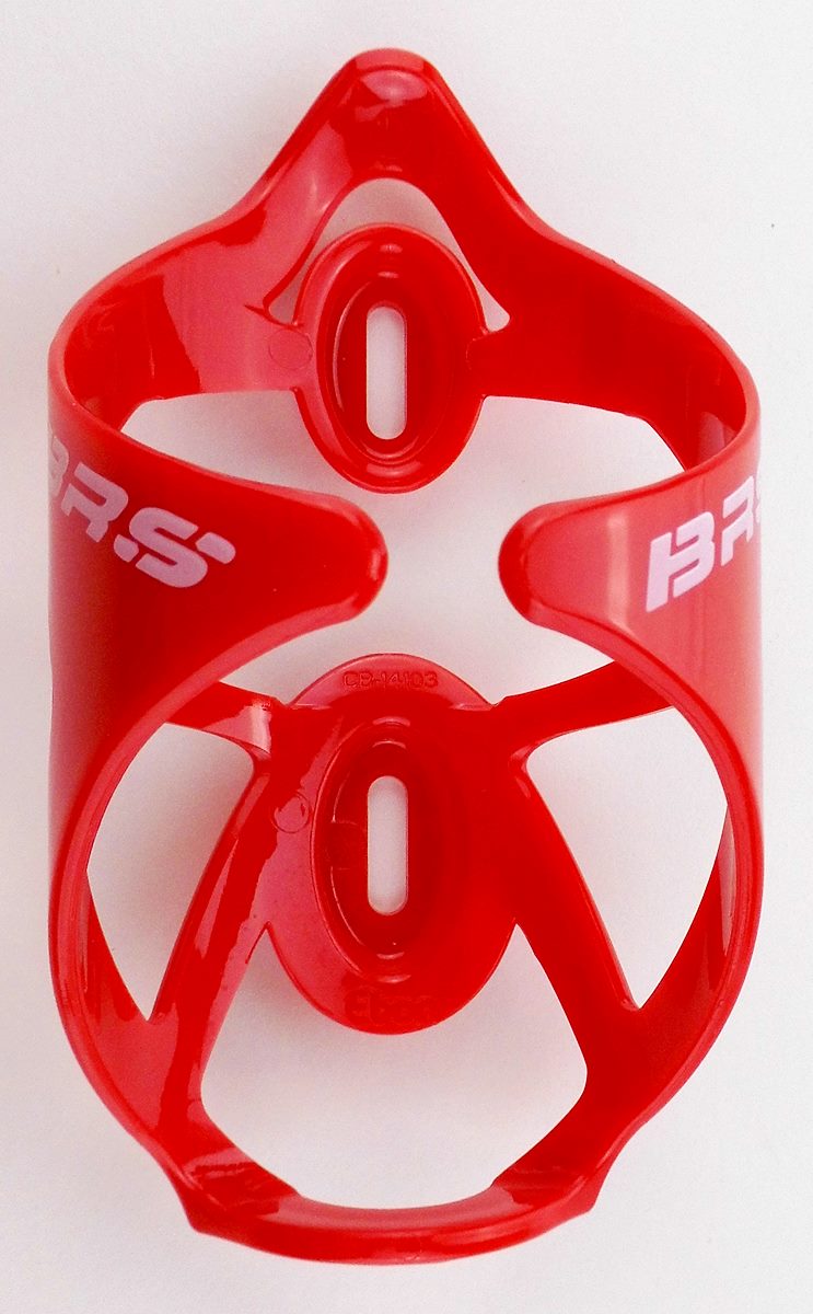 2x Fahrrad BRS Trinkflaschenhalter MTB Rennrad Rot Kunststoff vorne offen