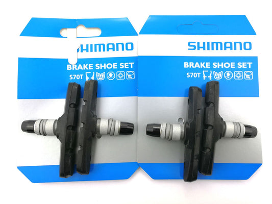 Fahrrad Shimano Bremsschuhe S70T für BR-R353 V-Brake 2 Paar