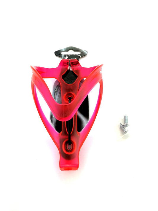 Fahrrad Flaschenhalter Massload rot / pink MTB Rennrad vorne zu