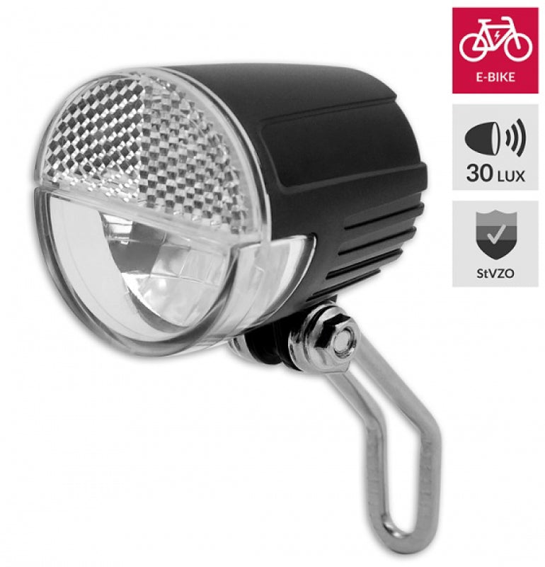 Fahrrad Scheinwerfer Seitendynamo oder E-Bike 6-36V 30 Lux Stvzo LED