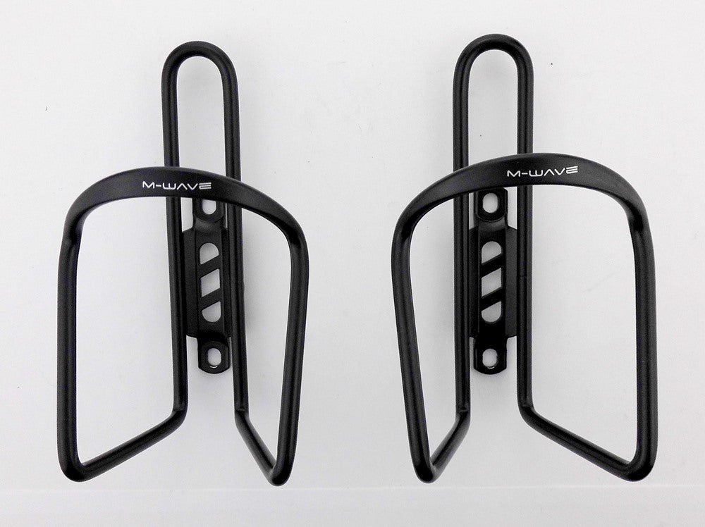 2x Fahrrad Flaschenhalter M-Wave Alu schwarz