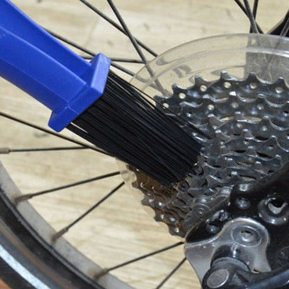 Fahrrad Motorrad Reiniger Bürste für Kette und Zahnkranz Kettenblatt rot