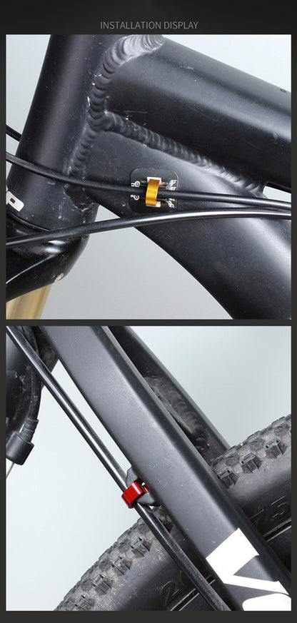 Fahrrad 5 x Bremszug Schaltzug Halter C-Clip schwarz Kunststoff
