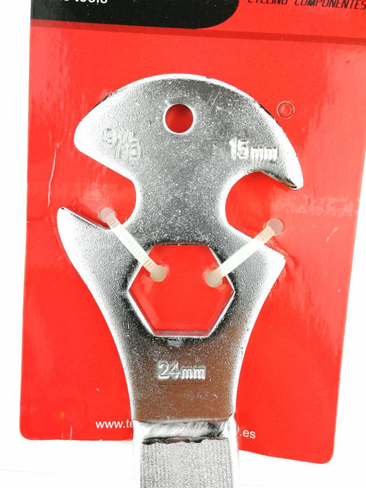 Fahrrad Werkzeug Pedal Schlüssel 15 / 9/16" x 24 mm TKX