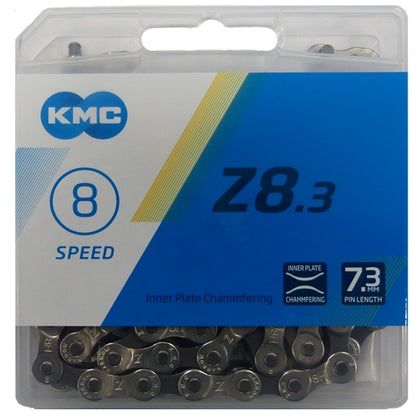 Fahrrad Verschleißset Kassette MASE Sports 8 Speed 11-34 / Kette KMC Z8.3