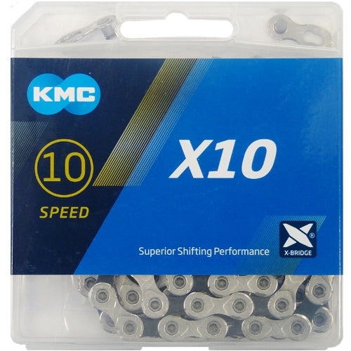 Fahrrad Kette KMC X10 114 Glieder silber/schwarz 10-fach