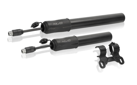 Fahrrad XLC Minipumpe MTB PU-M05 6 bar schwarz Kunststoff 190mm DV/SV/AV