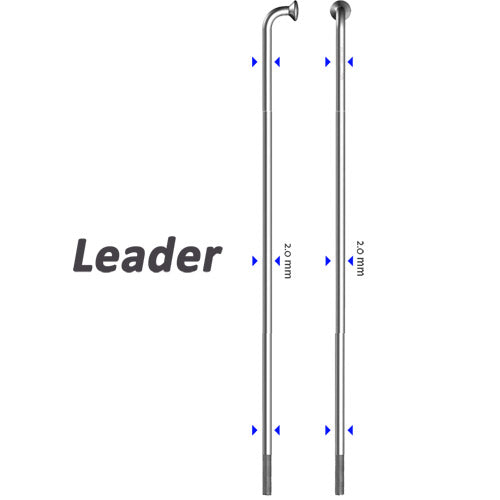 Fahrradspeichen Niro SAPIM LEADER 2,00x282mm Silber 32st.