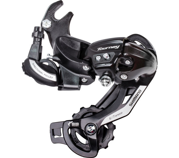 Fahrrad Schaltwerk Shimano Tourney RD-TY500 schwarz, 6/7-fach mit Adapter